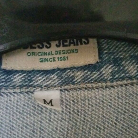 VTG Guess denim jean jacket Medium Mens - Picture 3 of 9